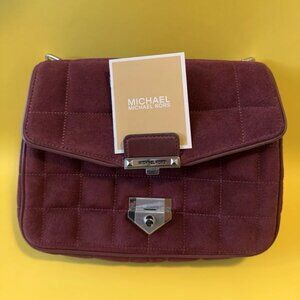 MICHAEL KORS SoHo Large Quilted Suede Shoulder Bag